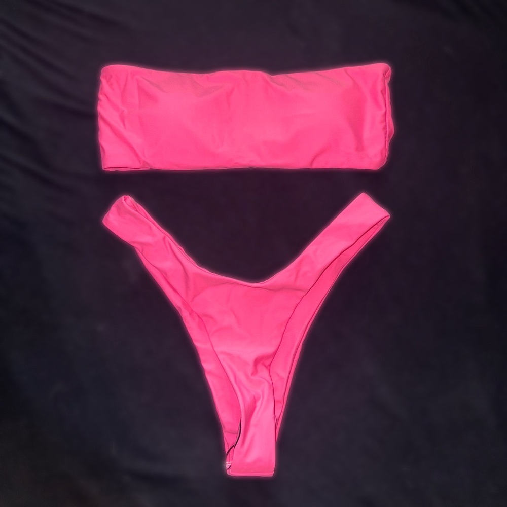 Hot pink bikini